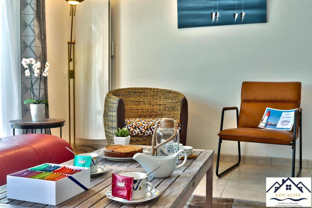 Localise - M3A La Maison Du Pecheur Au Guilvinec - Chambres Vue Mer - A 20M De La Mer Situee A La Pointe De Men Meur - Tout A Pied, Plage, Port, Centre, Commerces, Marche - Wifi Inclus - Linge De Lit Inclus - Jardin Clos - En Option , Menage Et Servi Екстериор снимка